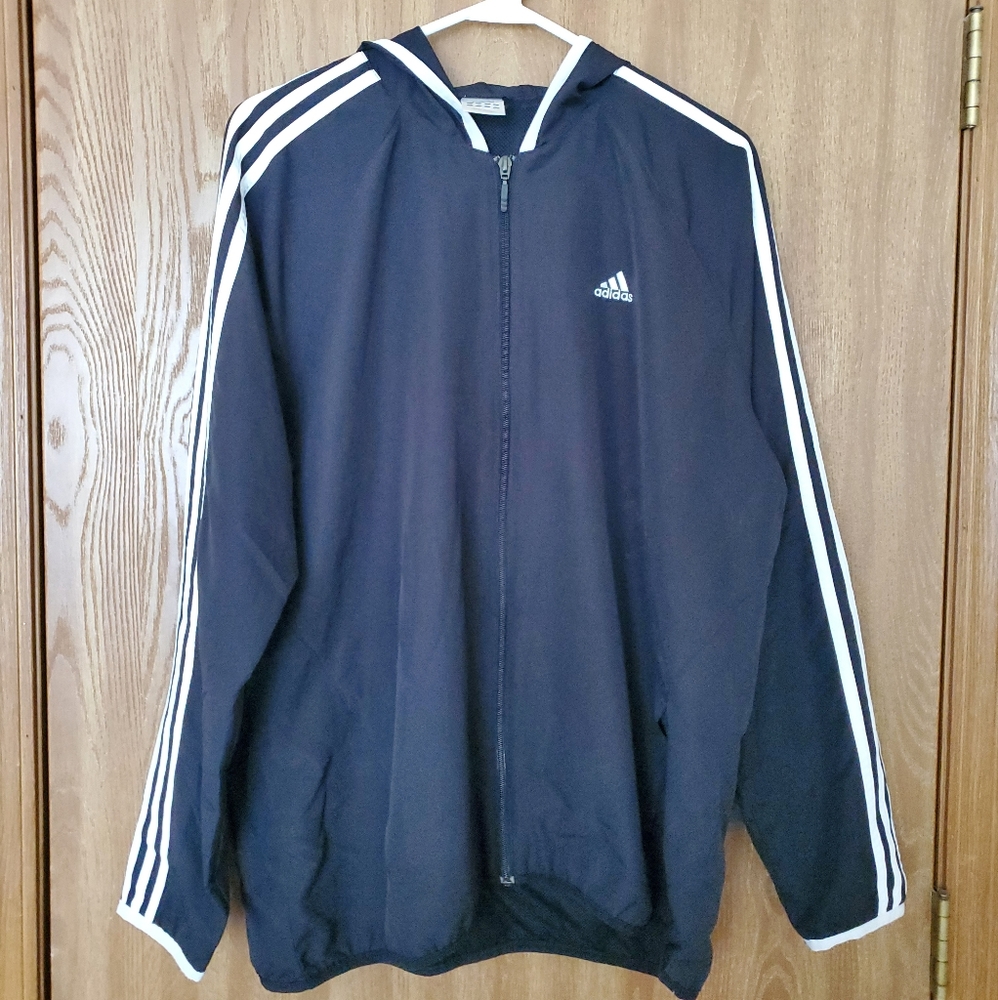 Adidas Essentials Track Zip Up Jacket with Hood